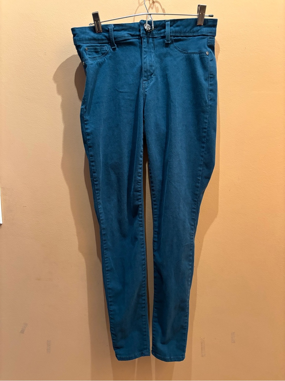 Jordache Teal super skinny jeans Size 8